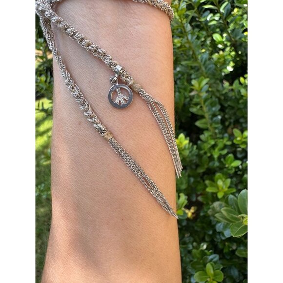 Carolina Bucci White Gold 18K Lucky Bracelet With Peace Charm - Picture 6 of 12